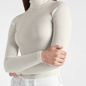 Express - Women's Turtleneck Ribbed Sweater - Extra Soft